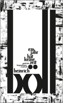 Buchcover von Ein Jahr hat keine Zeit: Gedichte von Heinrich Böll