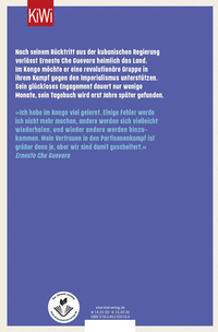 Zusatzmaterial 9783462000764 U4 von Der afrikanische Traum: Kongolesisches Tagebuch von Ernesto Che Guevara