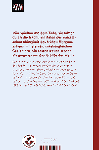 Zusatzmaterial 9783462052367 U4 von Der Himmel kennt keine Günstlinge: Roman von E.M. Remarque