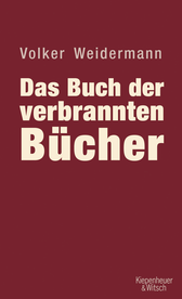 Buchcover von Das Buch der verbrannten Bücher von Volker Weidermann