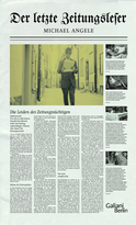 Buchcover von Der letzte Zeitungsleser von Michael Angele