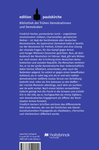 Zusatzmaterial 9783462500042 U4 von Revolutionen müssen vollendet werden: Mit einem Vorwort von Antonia Grunenberg von Friedrich Hecker