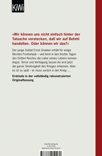Zusatzmaterial 9783462051469 U4 von Zeit zu leben und Zeit zu sterben: Roman von E.M. Remarque