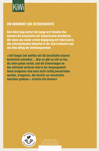 Zusatzmaterial 9783462040401 U4 von Kubanisches Tagebuch von Ernesto Che Guevara