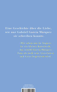 Zusatzmaterial 9783462006421 U4 von Wir sehen uns im August: Roman von Gabriel García Márquez