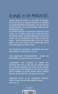 Zusatzmaterial 9783462045161 U4 von Wann wird es endlich wieder so, wie es nie war: Roman. Alle Toten fliegen hoch, Teil 2 von Joachim Meyerhoff