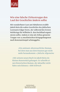 Zusatzmaterial 9783462053388 U4 von Die Orient-Mission des Leutnant Stern von Jakob Hein