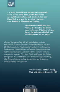 Zusatzmaterial 9783462006674 U4 von Die Träume anderer Leute von Judith Holofernes