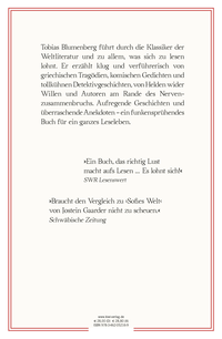 Zusatzmaterial 9783462052169 U4 von Der Lesebegleiter: Eine Entdeckungsreise durch die Welt der Bücher von Tobias Blumenberg