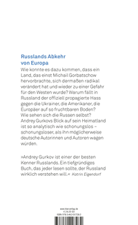 Zusatzmaterial 9783462007282 U4 von Für Russland ist Europa der Feind: Warum meine Heimat mit dem Westen gebrochen hat von Andrey Gurkov