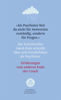 Zusatzmaterial 9783869712727 U4 von Hypochondriacs Live Longer: und andere gute Nachrichten aus meiner psychiatrischen Praxis von Jakob Hein