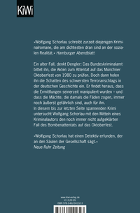 Zusatzmaterial 9783462041323 U4 von Das München-Komplott: Denglers fünfter Fall von Wolfgang Schorlau