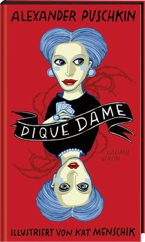 Buchcover von Pique Dame von Alexander Puschkin, Kat Menschik