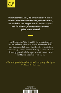 Zusatzmaterial 9783462055405 U4 von Sohn ohne Vater: Roman von Feridun Zaimoglu