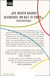 Zusatzmaterial 9783462051599 U4 von Familie der geflügelten Tiger: Roman von Paula Fürstenberg