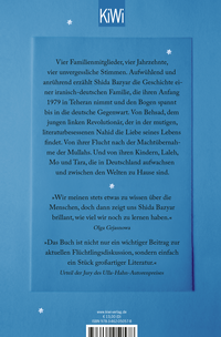 Zusatzmaterial 9783462050578 U4 von Nachts ist es leise in Teheran: Roman von Shida Bazyar