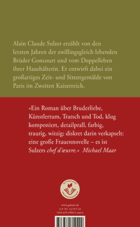 Zusatzmaterial 9783869712499 U4 von Double Life: Roman von Alain Claude Sulzer