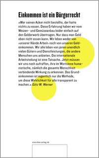 Zusatzmaterial 9783462051087 U4 von Einkommen für alle: Bedingungsloses Grundeinkommen - die Zeit ist reif von Götz W. Werner, Enrik Lauer