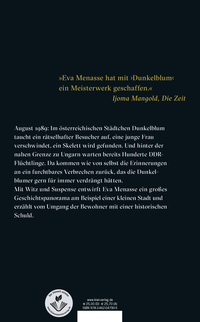 Zusatzmaterial 9783462047905 U4 von Dunkelblum: Roman von Eva Menasse