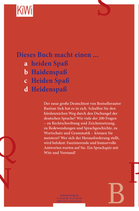 Zusatzmaterial 9783462052046 U4 von Wie gut ist Ihr Deutsch? 2: Der neue große Test von Bastian Sick