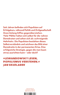 Zusatzmaterial 9783462006728 U4 von What Populists Want: Wie sie die Gesellschaft herausfordern – und wie man ihnen begegnen sollte von Marcel Lewandowsky