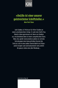 Zusatzmaterial 9783462051742 U4 von Weißes Rauschen: Roman von Don DeLillo