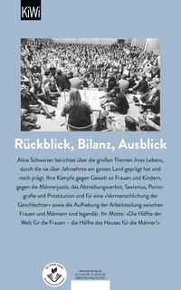 Zusatzmaterial 9783462002782 U4 von Lebenswerk von Alice Schwarzer