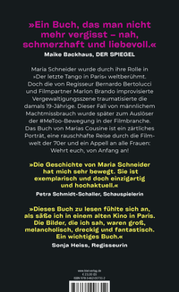 Zusatzmaterial 9783462007312 U4 von Die Geschichte der Maria Schneider von Vanessa Schneider