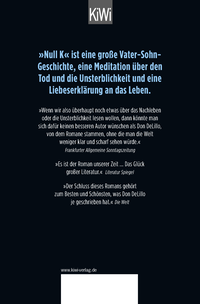 Zusatzmaterial 9783462051582 U4 von Null K: Roman von Don DeLillo
