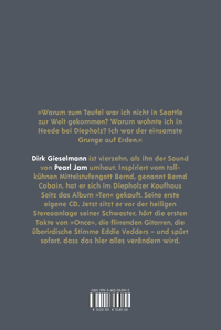 Zusatzmaterial 9783462053913 U4 von Dirk Gieselmann über Pearl Jam oder Du sollst keine gute Laune haben von Dirk Gieselmann