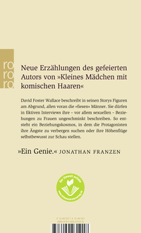 Zusatzmaterial 9783499231018 U4 von Kurze Interviews mit fiesen Männern von David Foster Wallace