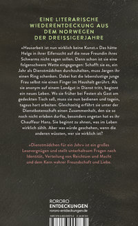 Zusatzmaterial 9783463000732 U4 von Dienstmädchen für ein Jahr von Sigrid Boo