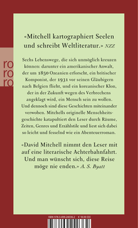 Zusatzmaterial 9783499240362 U4 von Der Wolkenatlas von David Mitchell