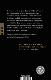 Zusatzmaterial 9783499010682 U4 von Ich geh' so gern durch diese Stadt: Die Berlin-Geschichten von David Wagner