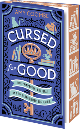 Buchcover von Cursed for Good – Eine Prinzessin. Ein Pirat. Und ein verfluchter Buchladen. von Amy Coombe