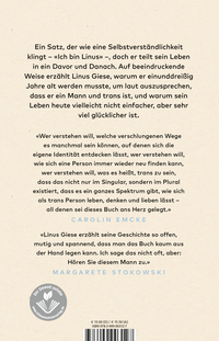 Zusatzmaterial 9783499003127 U4 von Ich bin Linus: Wie ich der Mann wurde, der ich schon immer war  von Linus Giese