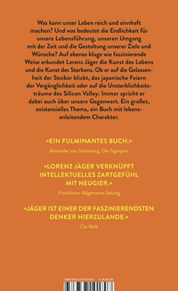 Zusatzmaterial 9783737101707 U4 von Die Kunst des Lebens, die Kunst des Sterbens von Lorenz Jäger