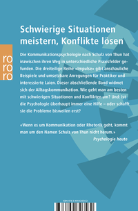 Zusatzmaterial 9783499626562 U4 von Impulse für Kommunikation im Alltag: Kommunikationspsychologische Miniaturen 3