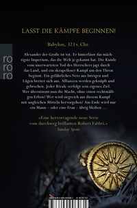 Zusatzmaterial 9783499006081 U4 von Alexanders Erbe: Die Macht dem Stärksten von Robert Fabbri