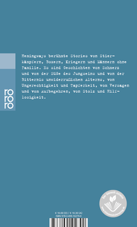 Zusatzmaterial 9783499102790 U4 von Männer ohne Frauen: 14 Stories von Ernest Hemingway