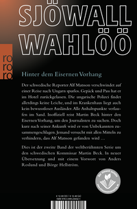 Zusatzmaterial 9783499244421 U4 von Der Mann, der sich in Luft auflöste: Ein Kommissar-Beck-Roman von Maj Sjöwall, Per Wahlöö