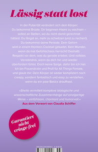 Zusatzmaterial 9783499008344 U4 von Girl on Fire: Alles über die «fabelhafte» Pubertät von Dr. med. Sheila de Liz, Sofia Evison