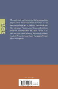Zusatzmaterial 9783499145797 U4 von Der Tierarzt: Die zweite Folge der heiteren Tierarztgeschichten von James Herriot