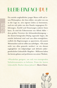 Zusatzmaterial 9783499634055 U4 von Du musst nicht von allen gemocht werden: Vom Mut, sich nicht zu verbiegen von Ichiro Kishimi, Fumitake Koga