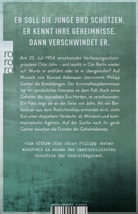 Zusatzmaterial 9783499004773 U4 von Ein Präsident verschwindet von Ralf Langroth