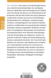 Zusatzmaterial 9783499556289 U4 von Qualitative Forschung: Ein Handbuch