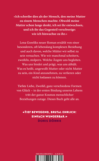 Zusatzmaterial 9783498007621 U4 von Alle meine Mütter  von Lena Gorelik