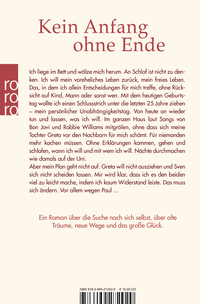Zusatzmaterial 9783499272929 U4 von Anfang 40 - Ende offen von Franka Bloom