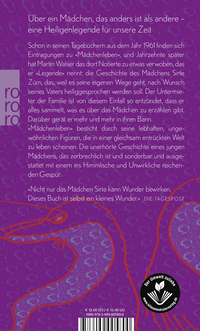 Zusatzmaterial 9783499005800 U4 von Mädchenleben: oder Die Heiligsprechung von Martin Walser
