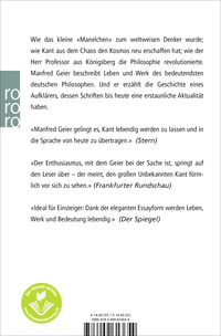 Zusatzmaterial 9783499613654 U4 von Kants Welt: Eine Biographie von Manfred Geier